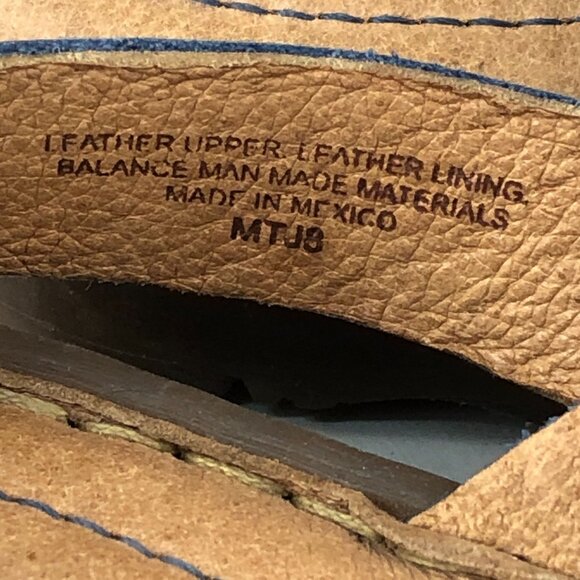 Born Women's Size 8 Jamez Blue Leather Open Toe Ankle Strap Casual Sandals - Picture 15 of 15